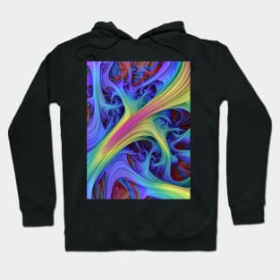 Tundara IV. Psychedelic Purple Abstract Art Hoodie